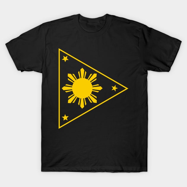 Philippines Three Stars and a Sun -Triangle v2 T-Shirt by Design_Lawrence